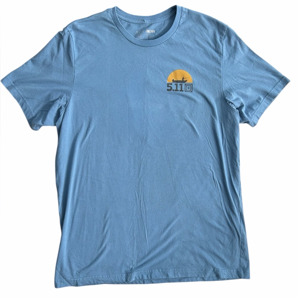 5.11 Tactical Men’s T-Shirt‎ XL Blue Always Be Ready Fishing Graphic Tee